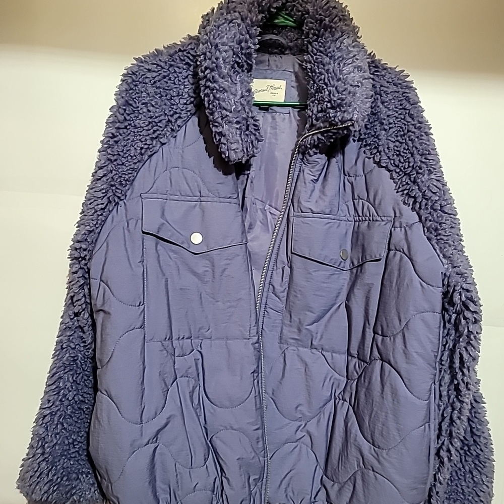 Universal Thread Women's Lavender Teddy Jacket - image 3